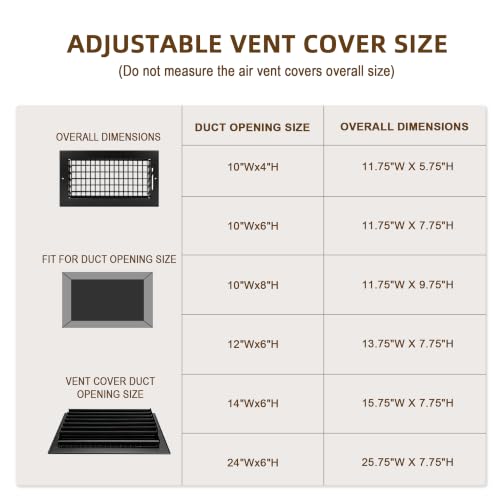 Adjustable Air Supply Grille
