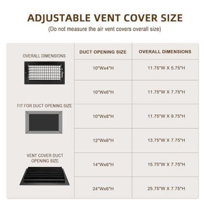 Adjustable Air Supply Grille