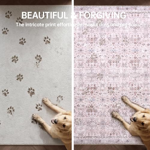 3x5 Area Rugs (Pink / 3' x 5' (Rectangular))