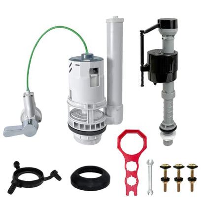 Toilet Tank Replacement Kit with Dual Flush Modes