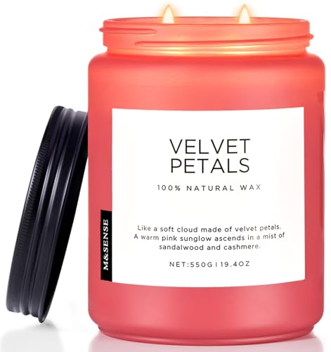 Sandalwood Blossom Fall Scented Candle (Large Jar / Velvet Petals)