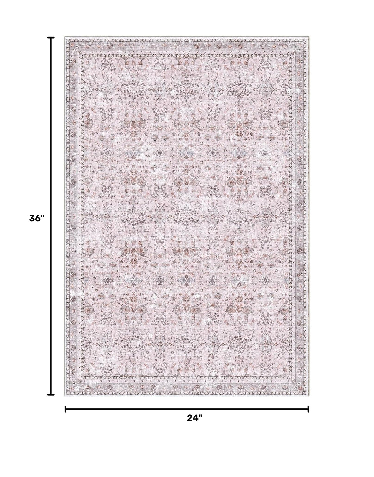 2x3 Area Rugs (Pink / 2' x 3' (Rectangular))