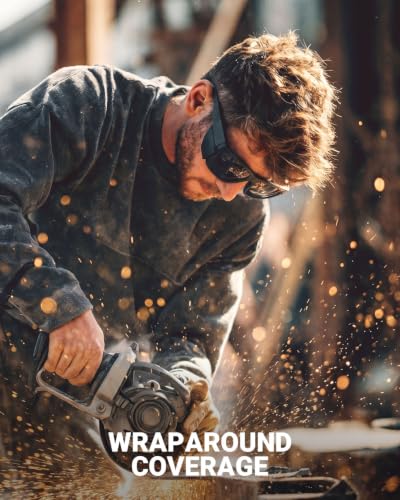 Safety Sunglasses with Side Shields Tinted Protective Work Glasses Men