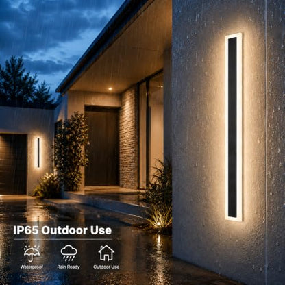 2 Pack Modern Outdoor Wall Lights
