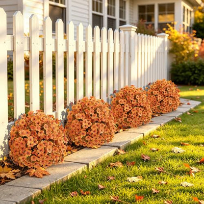 Outdoor Artificial Violet Flowers with Ground Stake