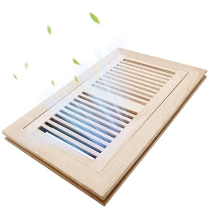 6x12 Inch Oak Floor Register (6x12 / White-1pcs)