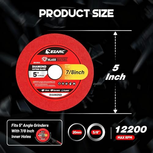 5 Inch Diamond Blade for Tile Ceramic Glass (5 Inch)
