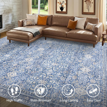 6x9 Area Rugs (Blue / 6' x 9' (Rectangular))