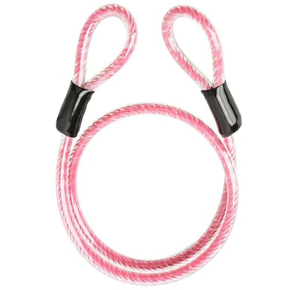 12mm High Visibility Safety Cable with Clear Vinyl Coating