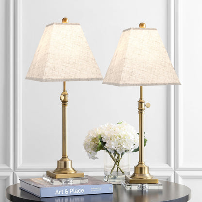 Mini Square Lamp Shades Set of 2 Small 4"×9"×8.3" Bedroom Lamp Decor (Beige-oatmeal linen / 4 × 9 × 8.3 inches (2 pack))