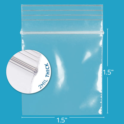 1.5" x 1.5" Tiny Zip Bags (1.5" x 1.5")