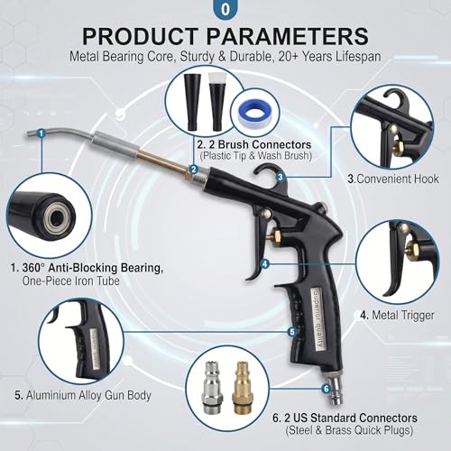 Tornado Car Cleaning Gun (Iron Bearing Air Blow Gun)