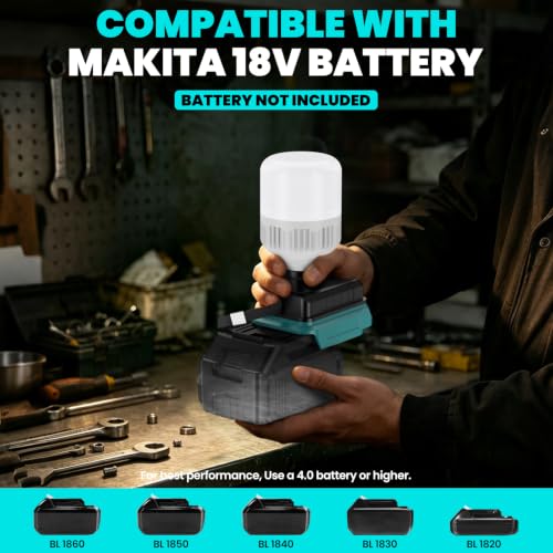 Cordless LED floodlight