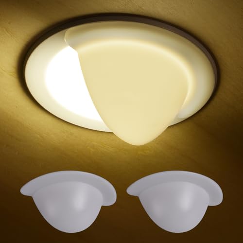 2 Pack 4 Inch Recessed Light Covers (White / 4 Inch)