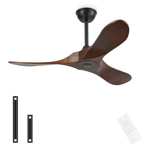 42'' Outdoor Ceiling Fan no Light (42 inch / Dark walnut)