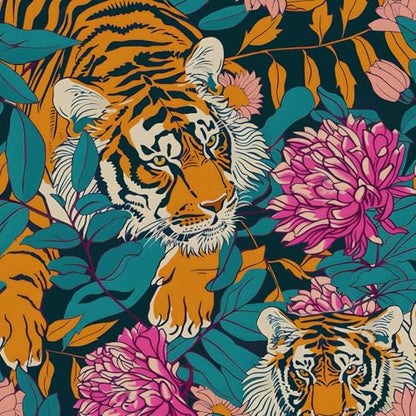 Boho Floral Wallpaper Peel and Stick Bold Colorful Contact Paper
