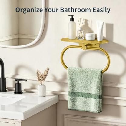 Hand Towel Holder with Shelf
