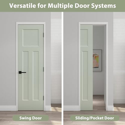 3 Panel White Primed Molded Door Slab