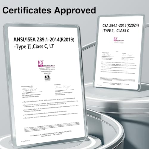 Type II Hard Hats Full Brim ANSI and CSA Approved Vented Top and Sides
