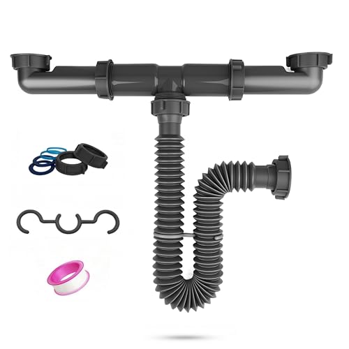 Double Bowl Kitchen Sink Drain Kit
