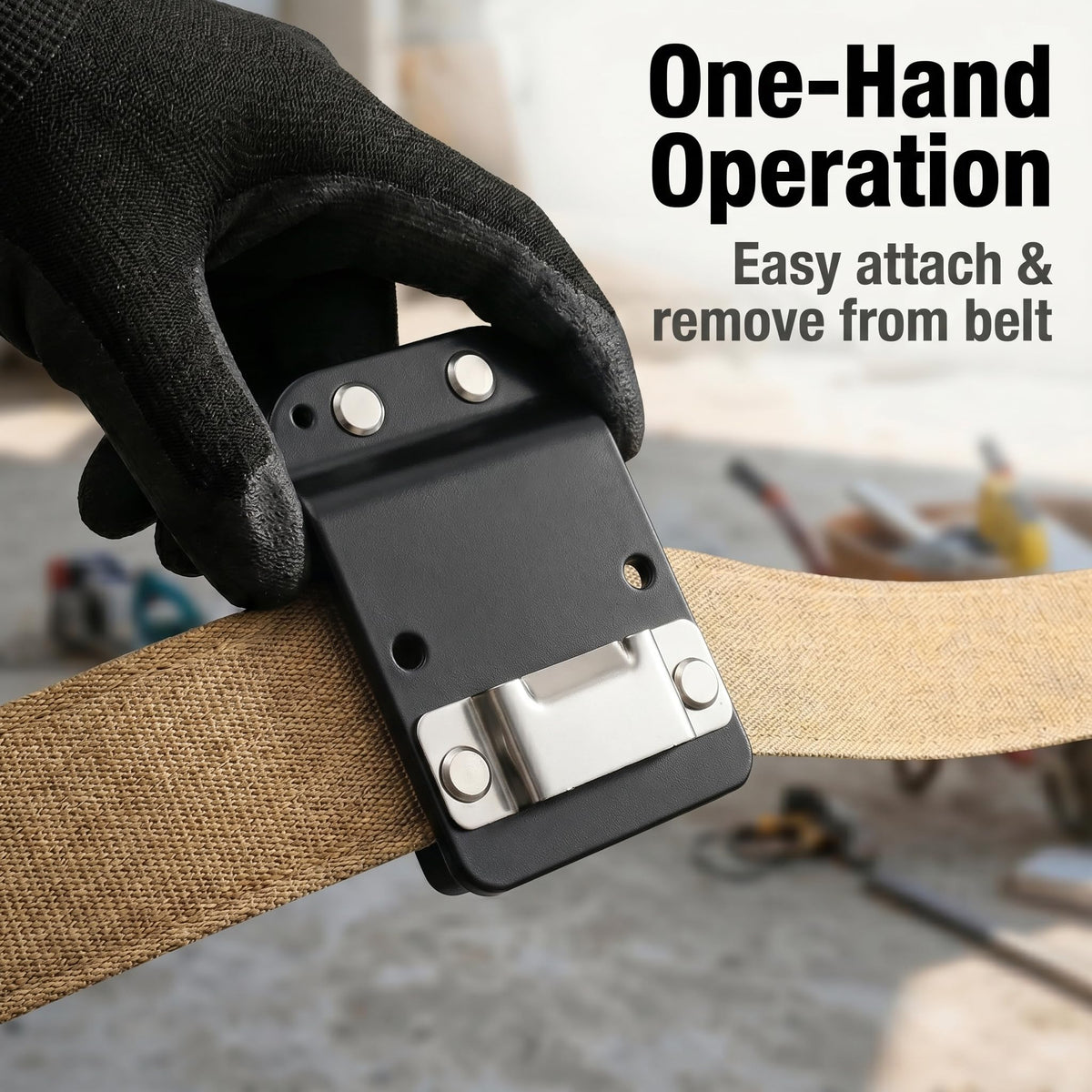 Slim) Tape Measure Holder for Tool Belt, Fits 2" Belt (Slim)