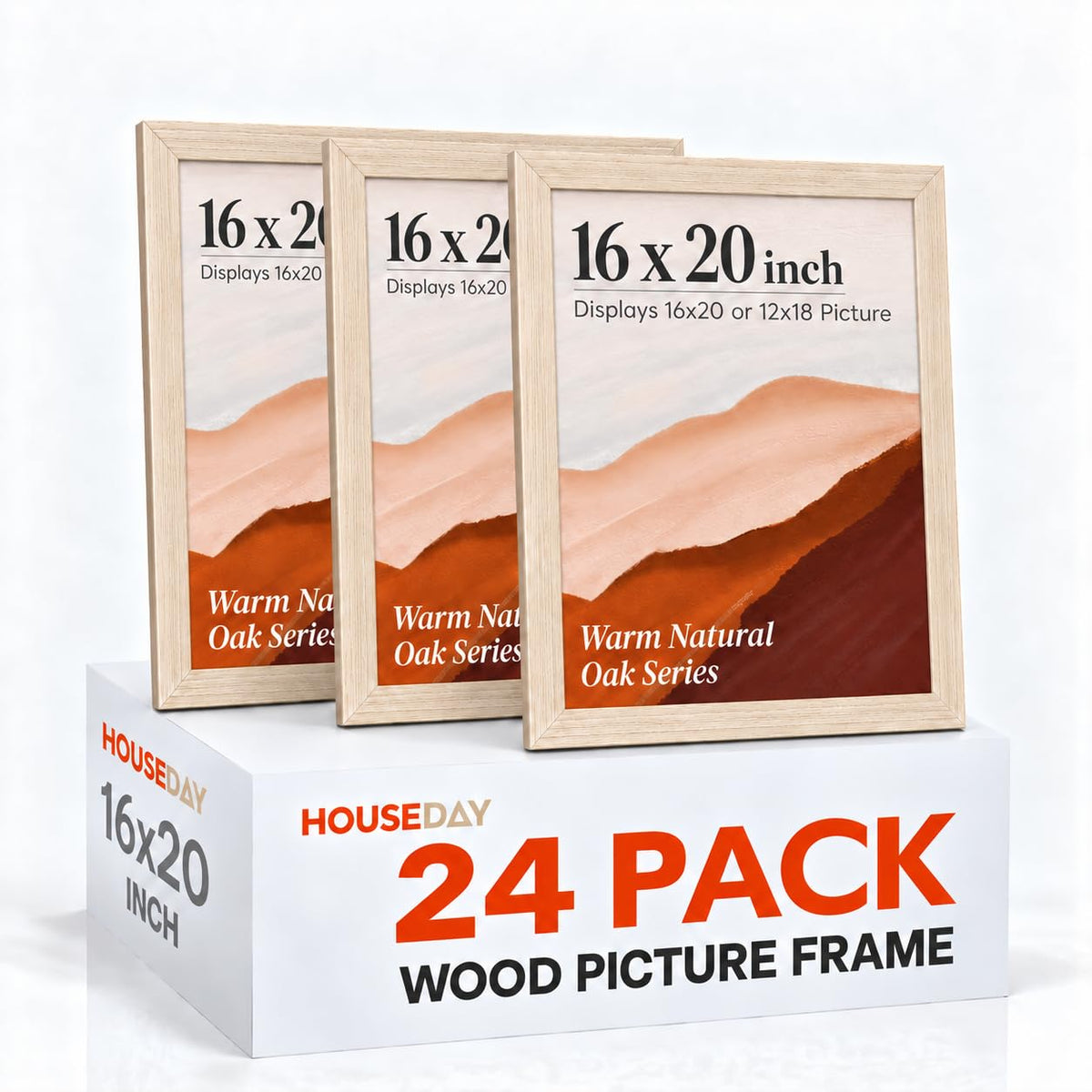 24 Pack 16x20 Frames (White Oak / 16x20)