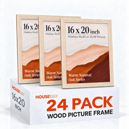 24 Pack 16x20 Frames (White Oak / 16x20)