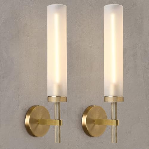 Brass Knurled Wall Sconce 18"