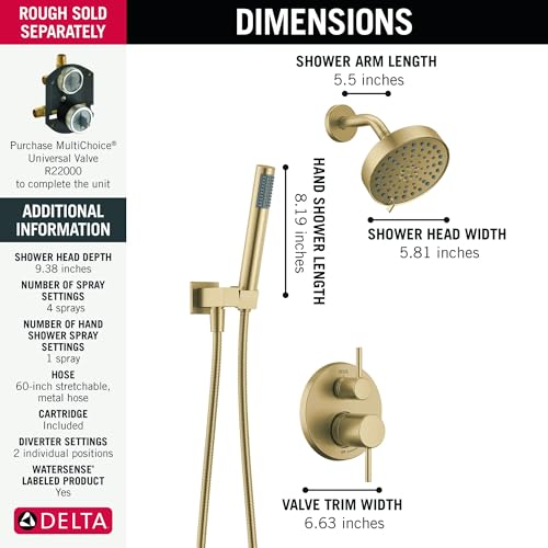 Modern Round Shower System Faucet Set