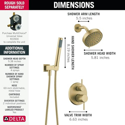 Modern Round Shower System Faucet Set
