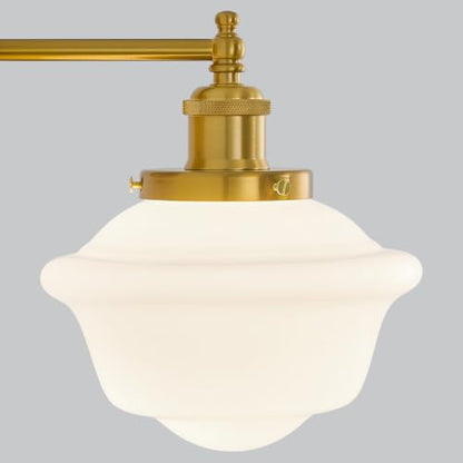 Milk Glass Wall Sconces Hardwired Wall Lamp Bathroom Vanity Light Bedroom Wall Sconces