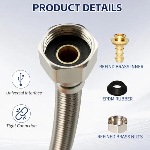 10PK 16 Inch Faucet Supply Lines