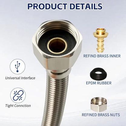 10PK 16 Inch Faucet Supply Lines