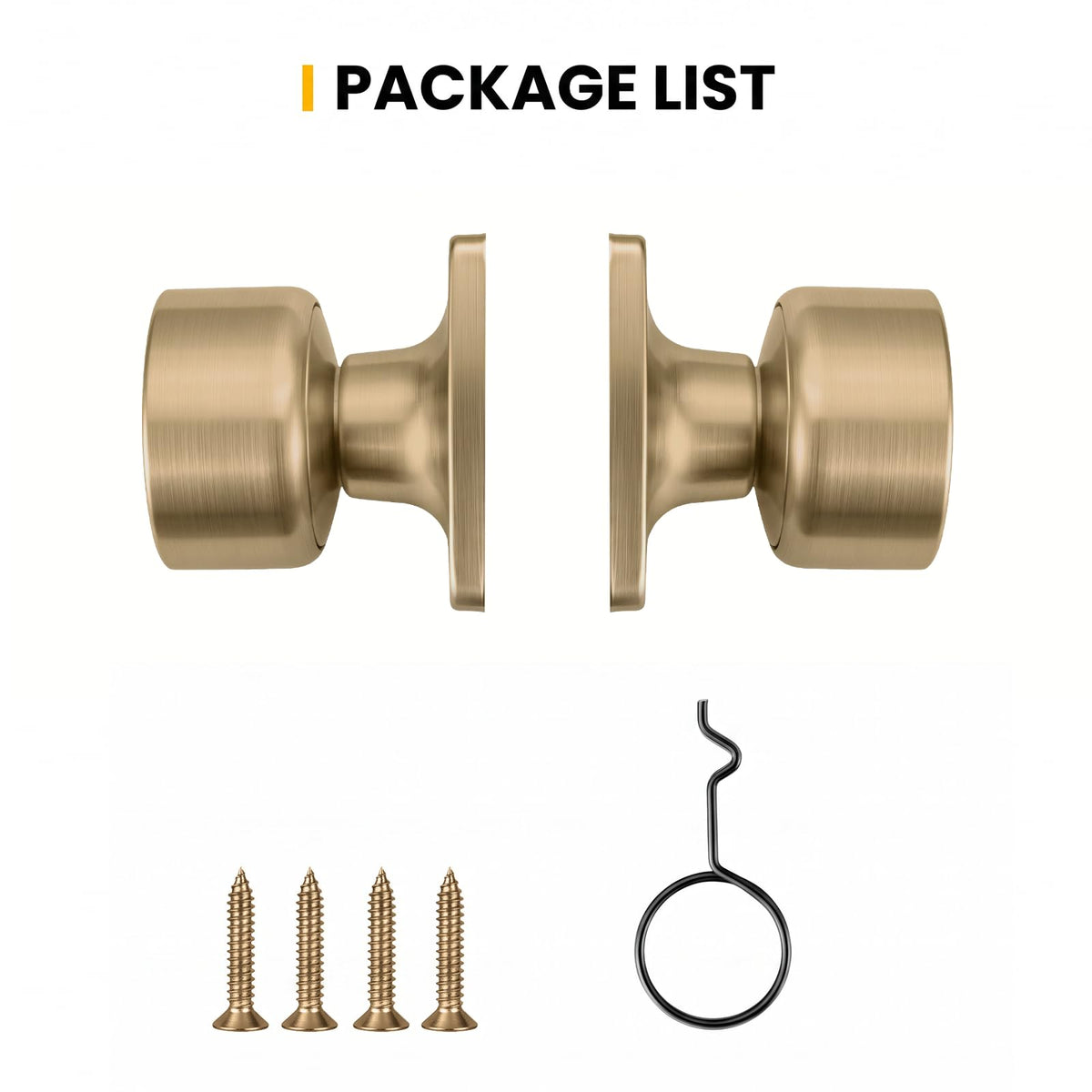 Champagne Bronze Dummy Door Knobs (Champagne Bronze)