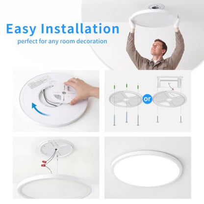 19.3 Inch LED Flush Mount Ceiling Light