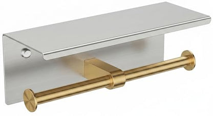 Toilet Paper Holder with Shelf