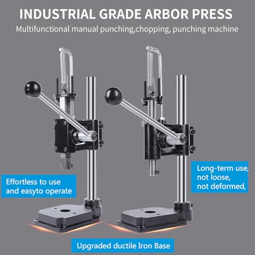 Leather Hole Puncher Hand Punching Manual Punch Arbor Presses Manual Press
