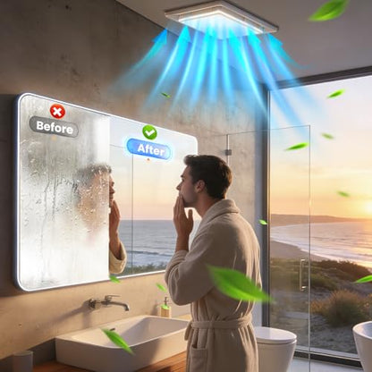 Bathroom Exhaust Fan with Dimmable Light