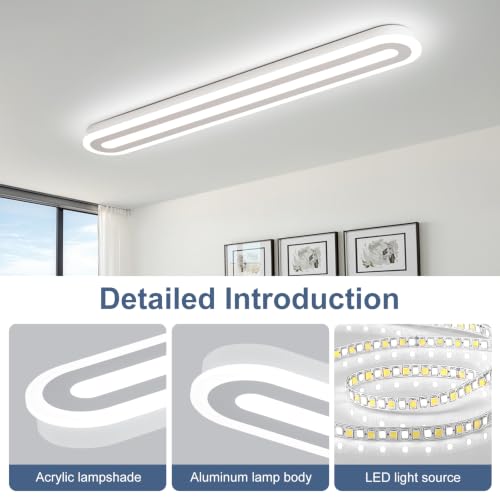 Modern LED Ceiling Light 39.4in