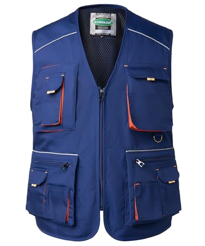 Tool Vest for Men Carpenters Safety Vests DIY Utility Construction Vests Multi