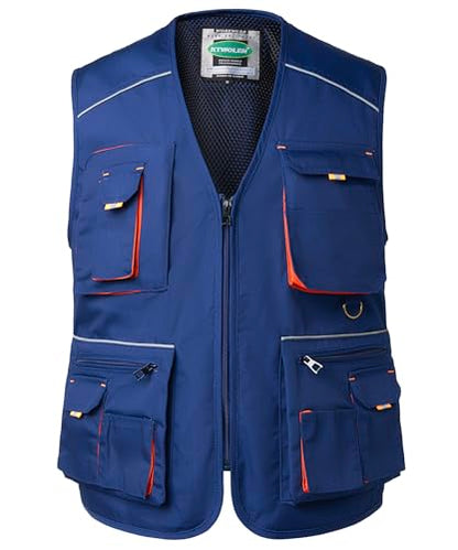 Tool Vest for Men Carpenters Safety Vests DIY Utility Construction Vests Multi