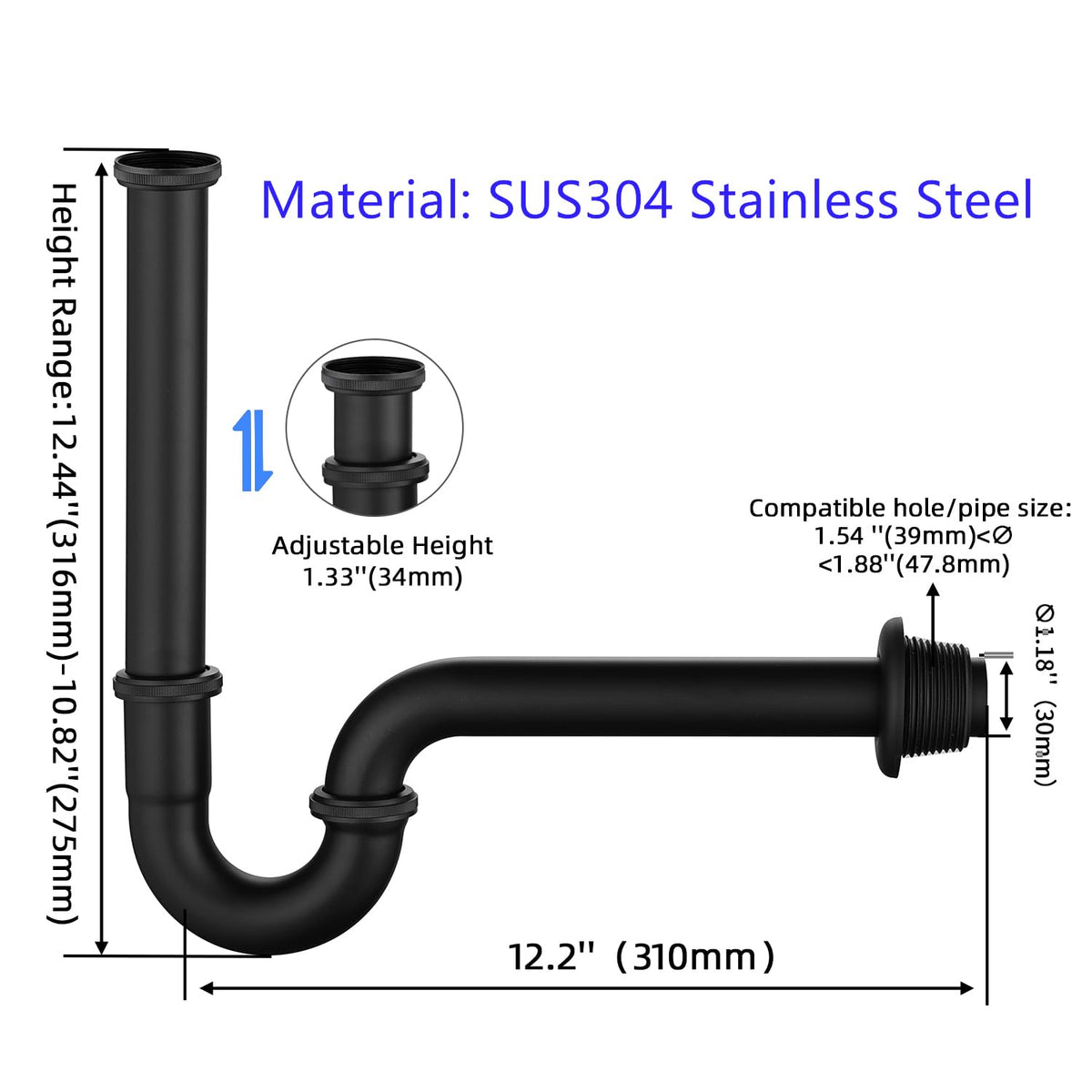Bathroom Sink P (#Matte Black)