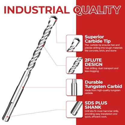 SDS Plus Rotary Hammer Drill Bit Set