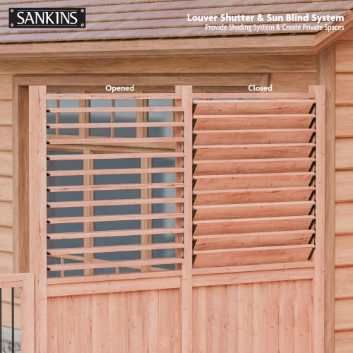 Deck Sunblind System Window Louver kit Fence Shutters