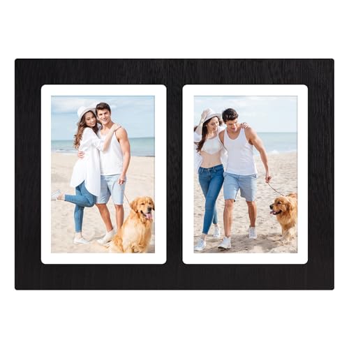 5x7 Collage Picture Frames (Rustic Black / 8.5x11.8in (1Pack))