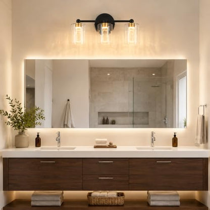 Brushed Nickel Vanity Light with 3 Color Modes
