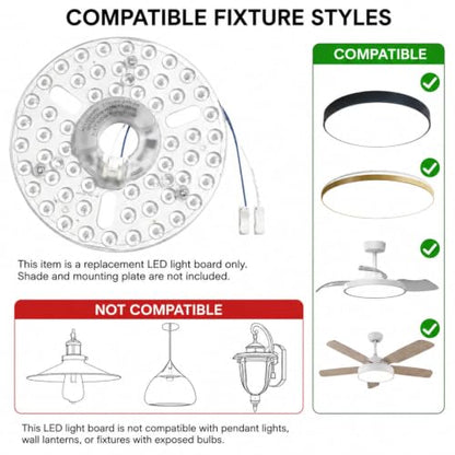 Ceiling Fan LED Light Board Replacement Kit