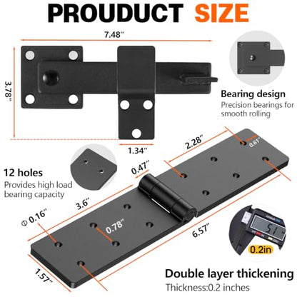 Fence Gate Hinge and Latch Set