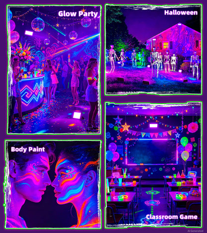 50W 8 Pack Black Light