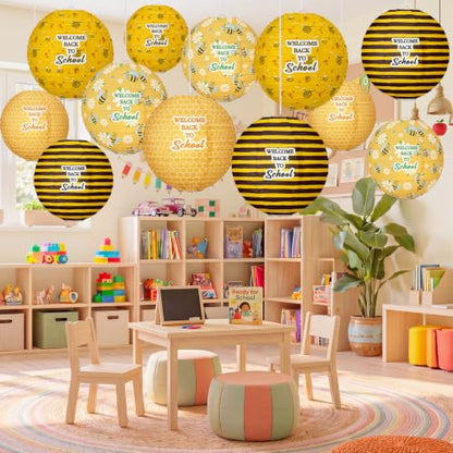 12 Pcs Back to School Classroom Paper Lanterns 8 Inch